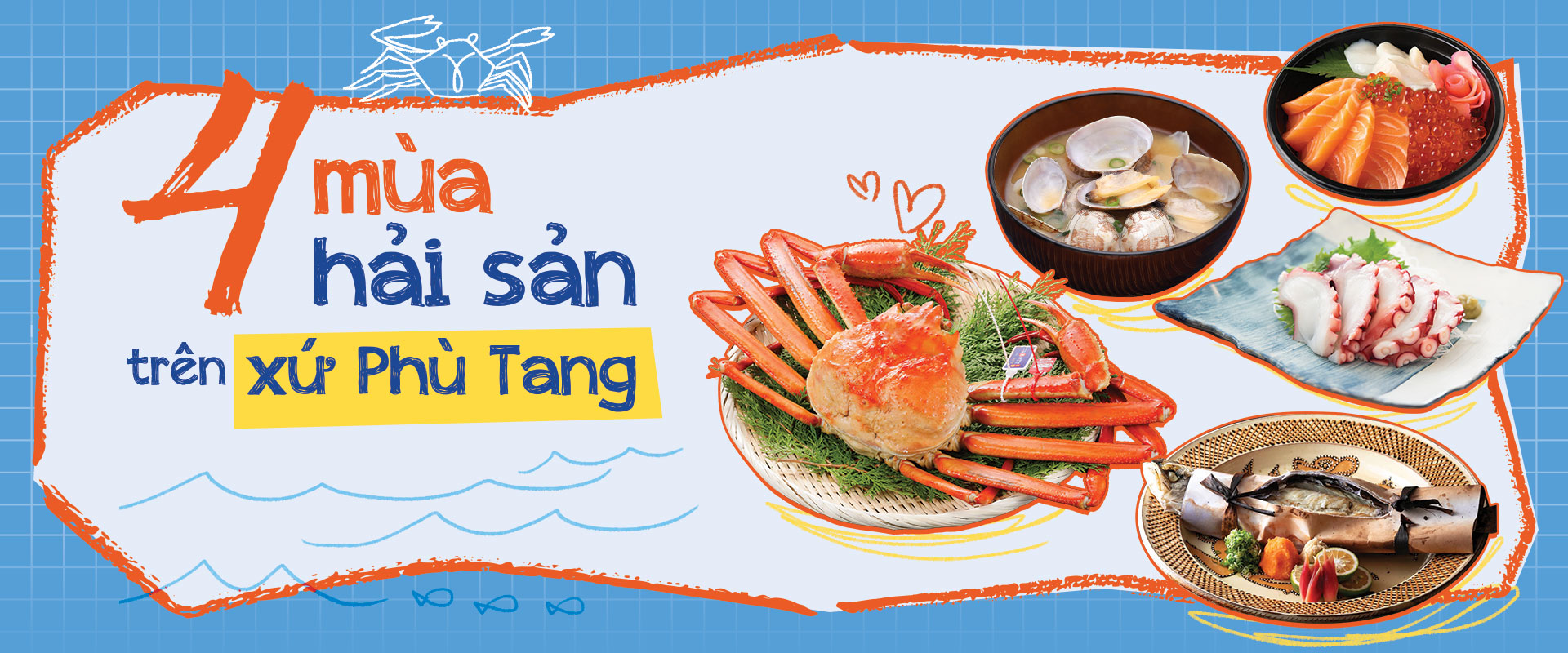 Bốn mùa hải sản trên xứ Phù Tang.
