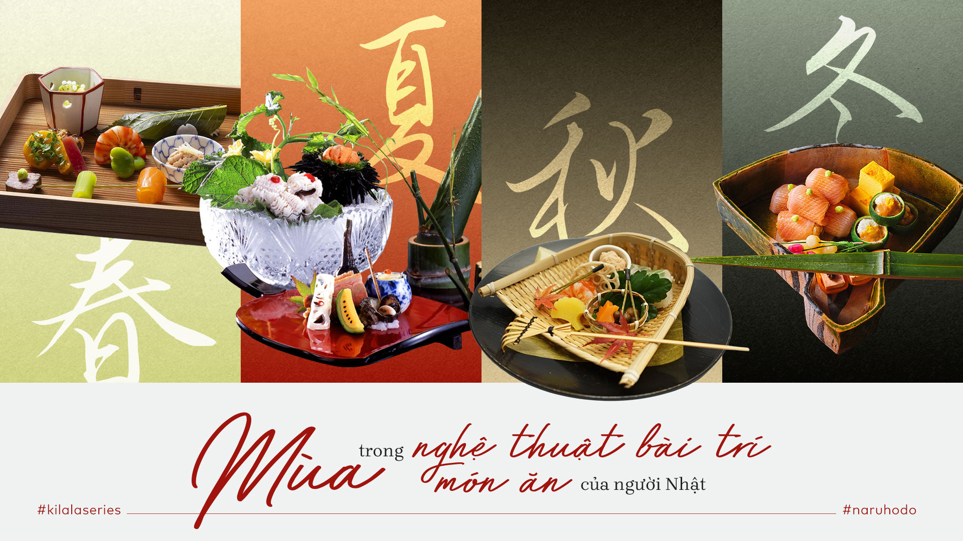 Mùa trong nghệ thuật bài trí món ăn của người Nhật.