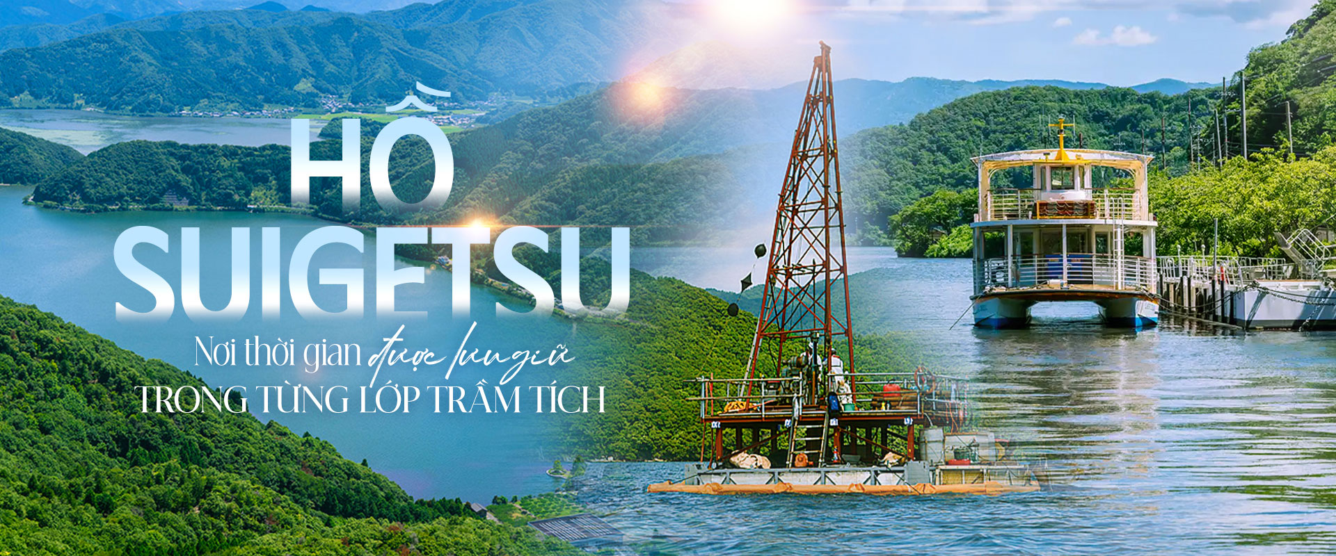Hồ Suigetsu – Nơi thời gian được lưu giữ trong từng lớp trầm tích.